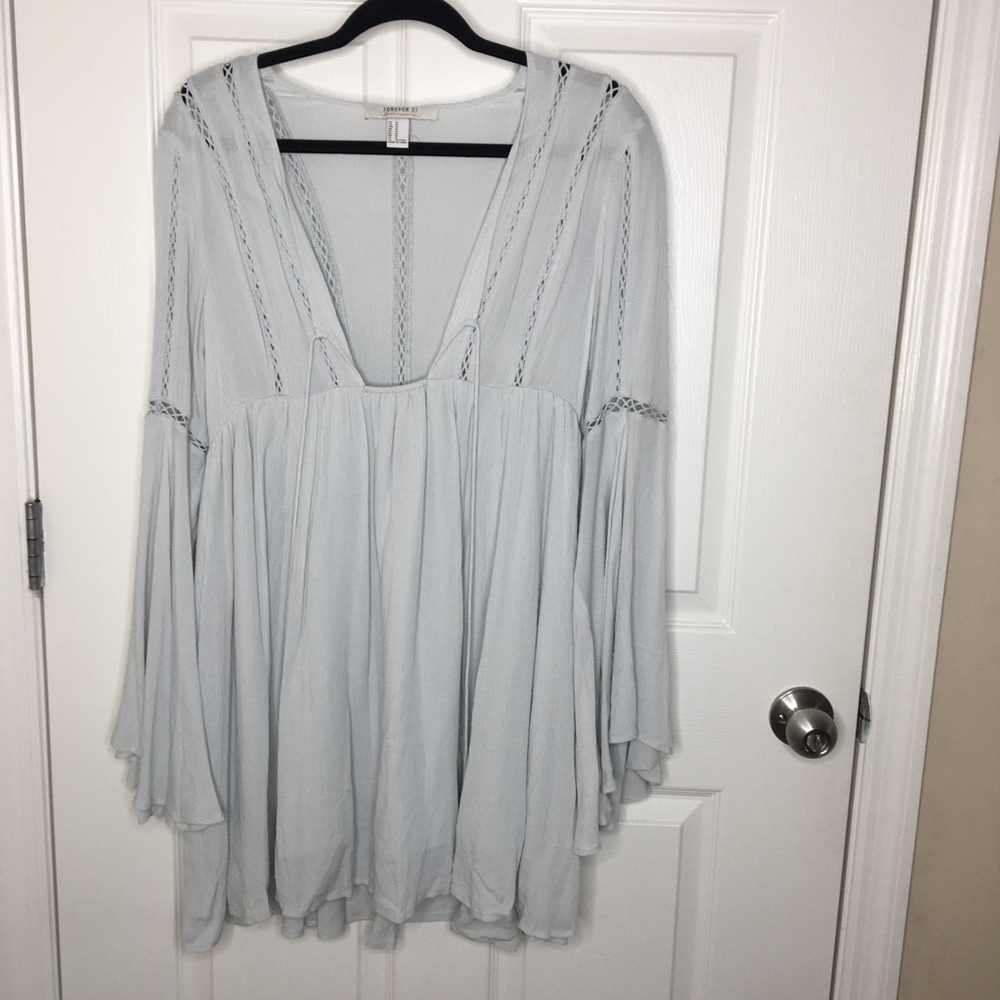 Low cute light blue dress